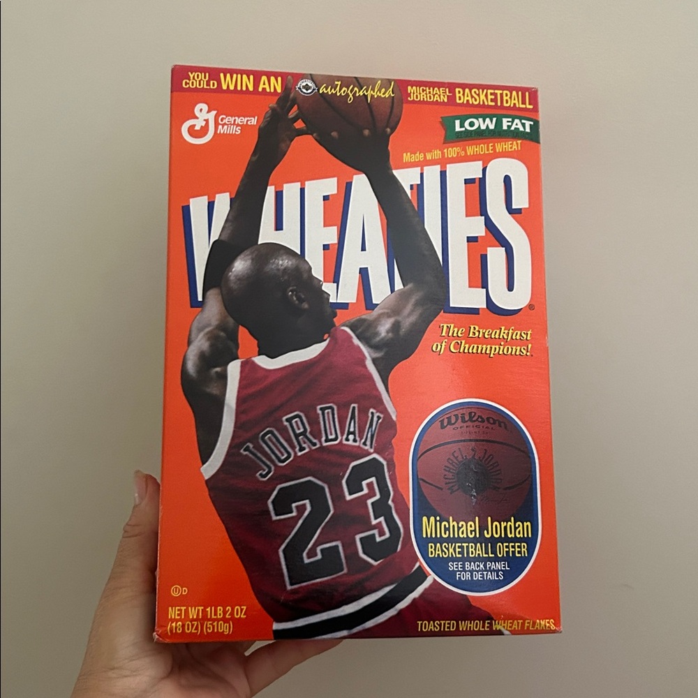 Vintage Michael Jordan 1997 Unopened Sealed Wheaties Cereal Box